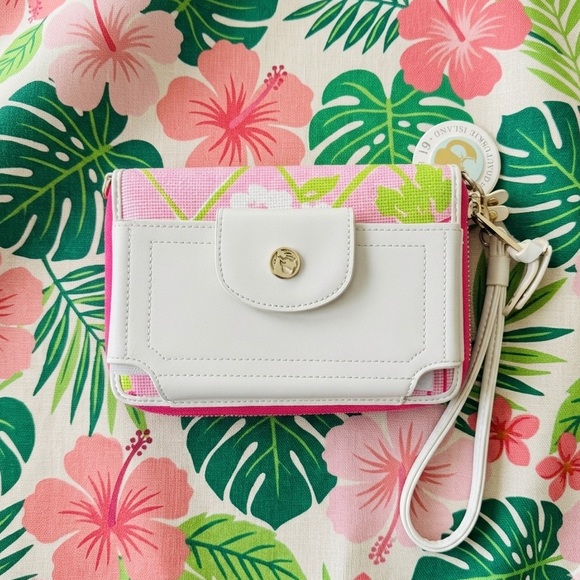 Spartina 449 Handbags - Spartina 449 Wristlet Wallet - Pink & Green